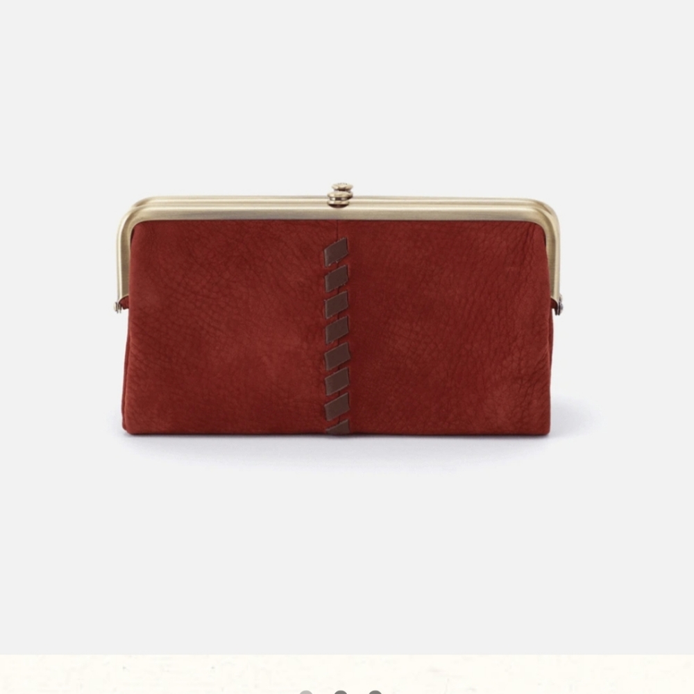 HOBO Lauren Nubuck Red Clutch